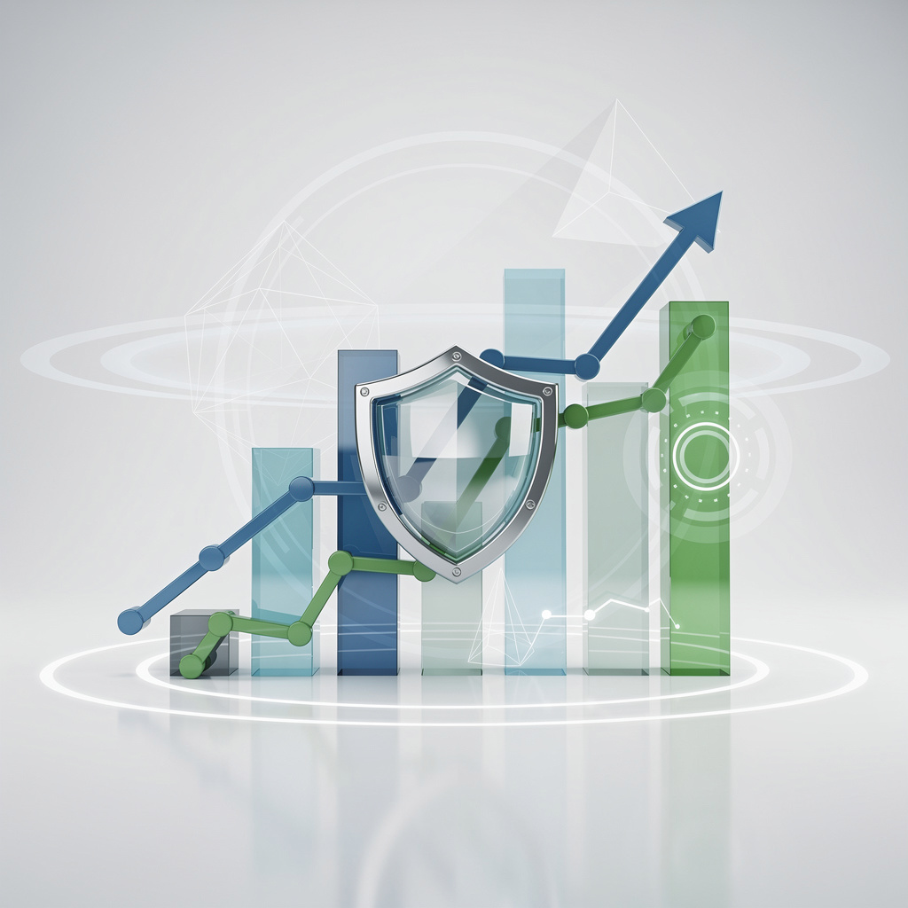 Abstract professional image symbolizing financial protection and investment growth in Iran