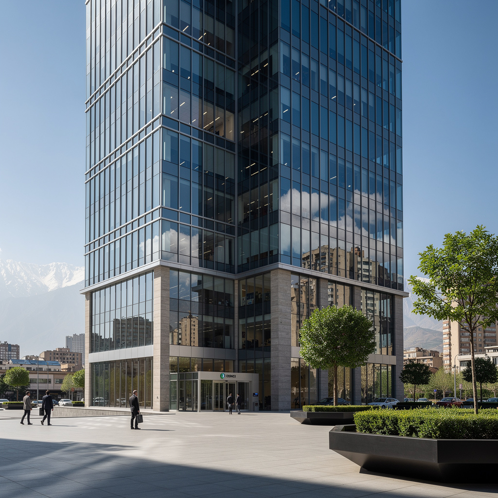 Modern office building in Tehran representing corporate registration in Iran